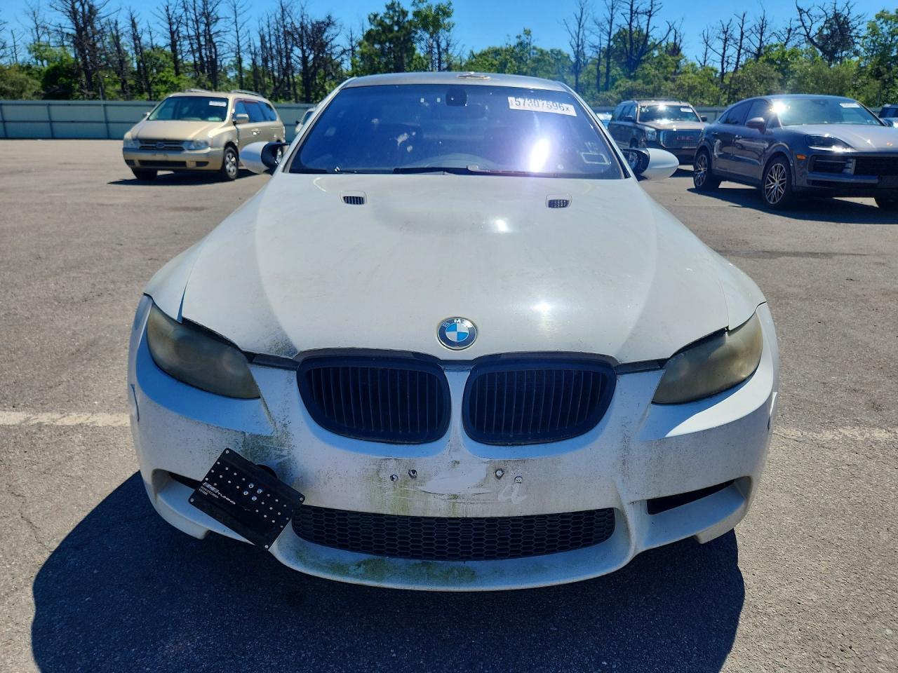 2008 Bmw M3 White vin: WBSWD93538PY42322