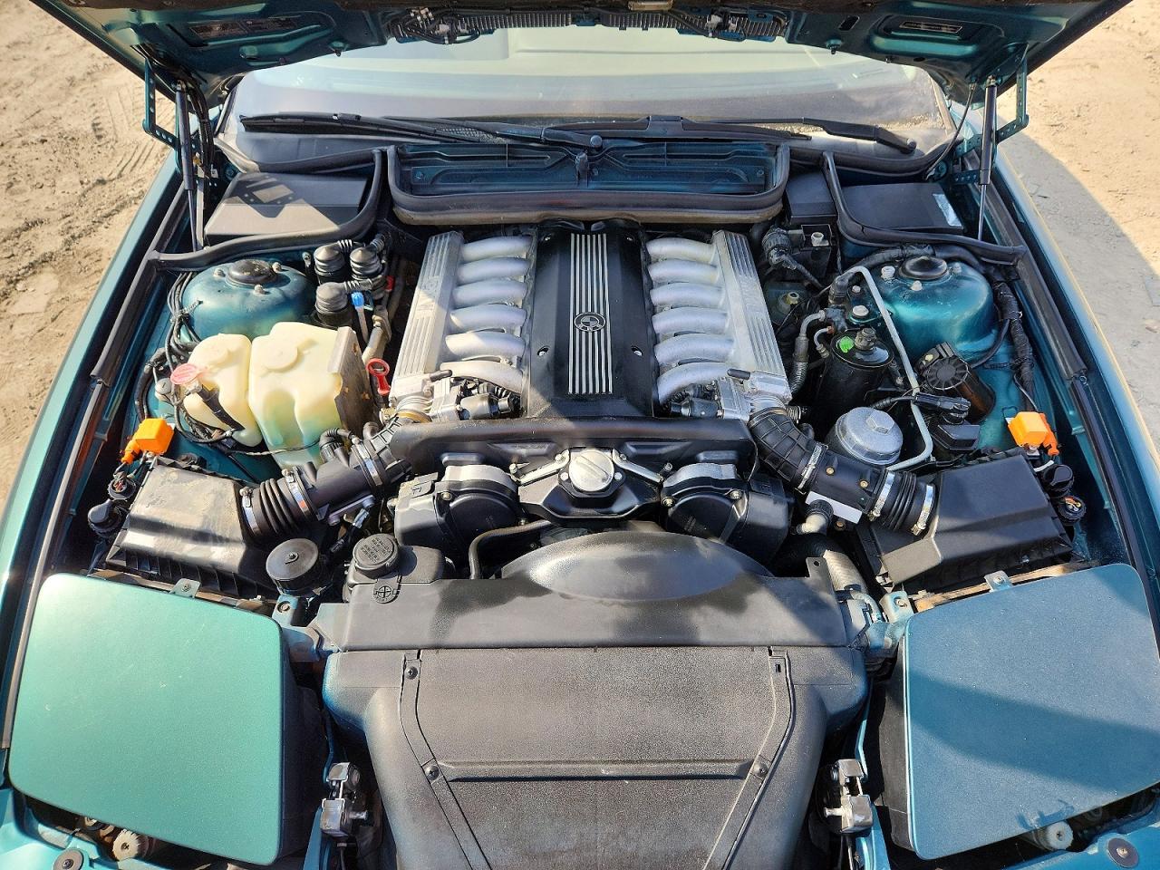 1992 Bmw 850 I Automatic Зеленый vin: WBAEG2318NCB74213