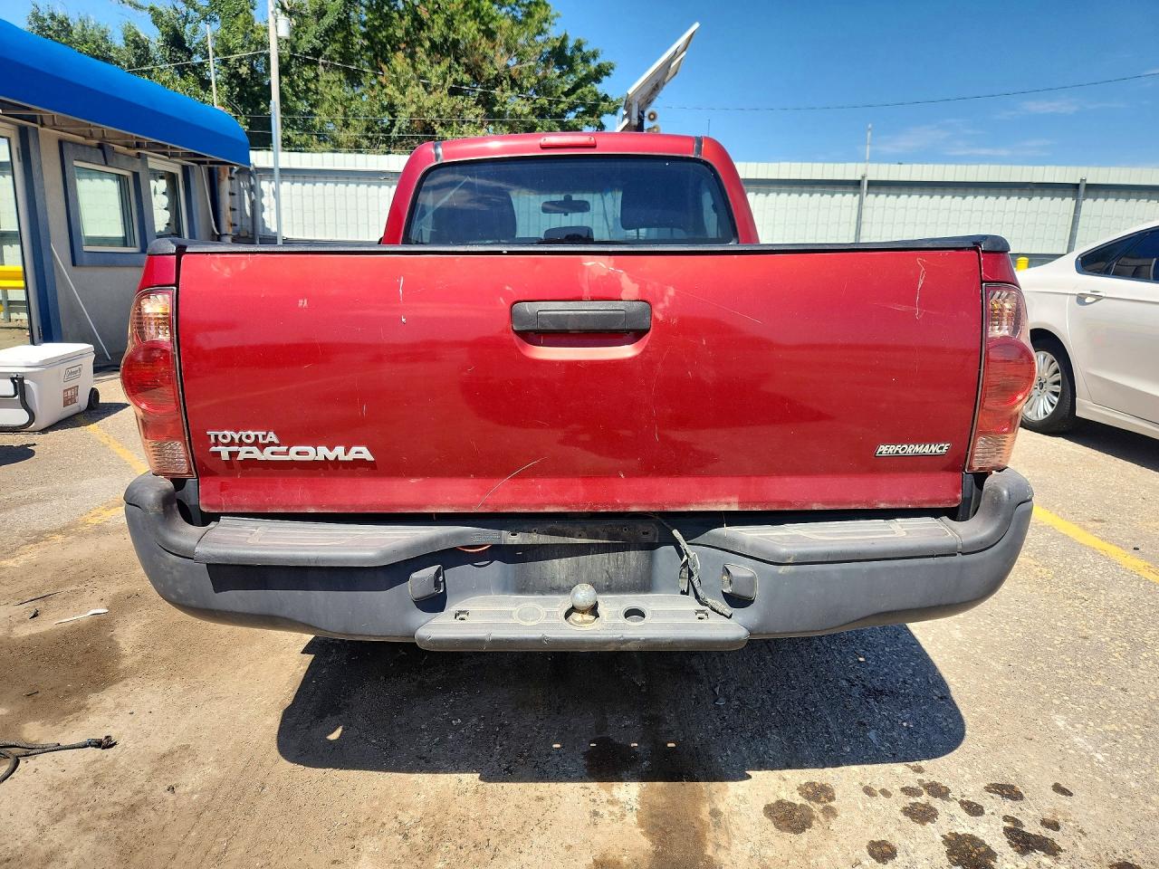 2007 Toyota Tacoma Base Red vin: 5TENX22N47Z467731
