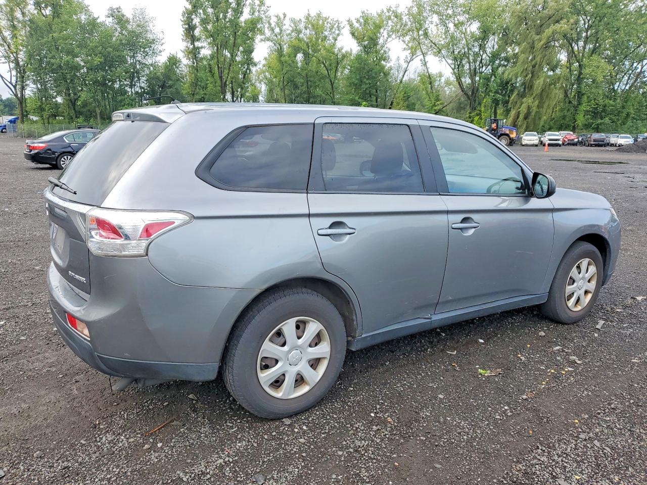 2014 Mitsubishi Outlander Es Gray vin: JA4AD2A36EZ003236