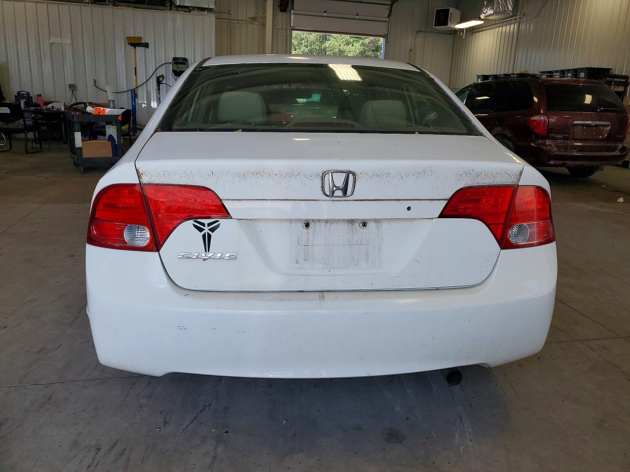 2006 Honda Civic Lx White vin: 1HGFA16576L021386