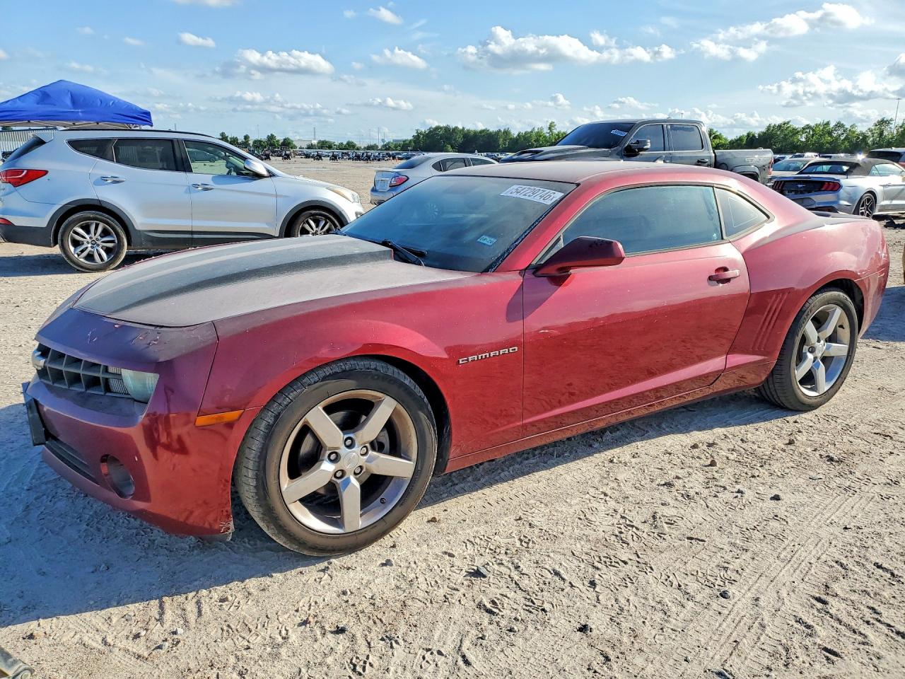 2010 Chevrolet Camaro Burgundy vin: 2G1FC1EV8A9197897