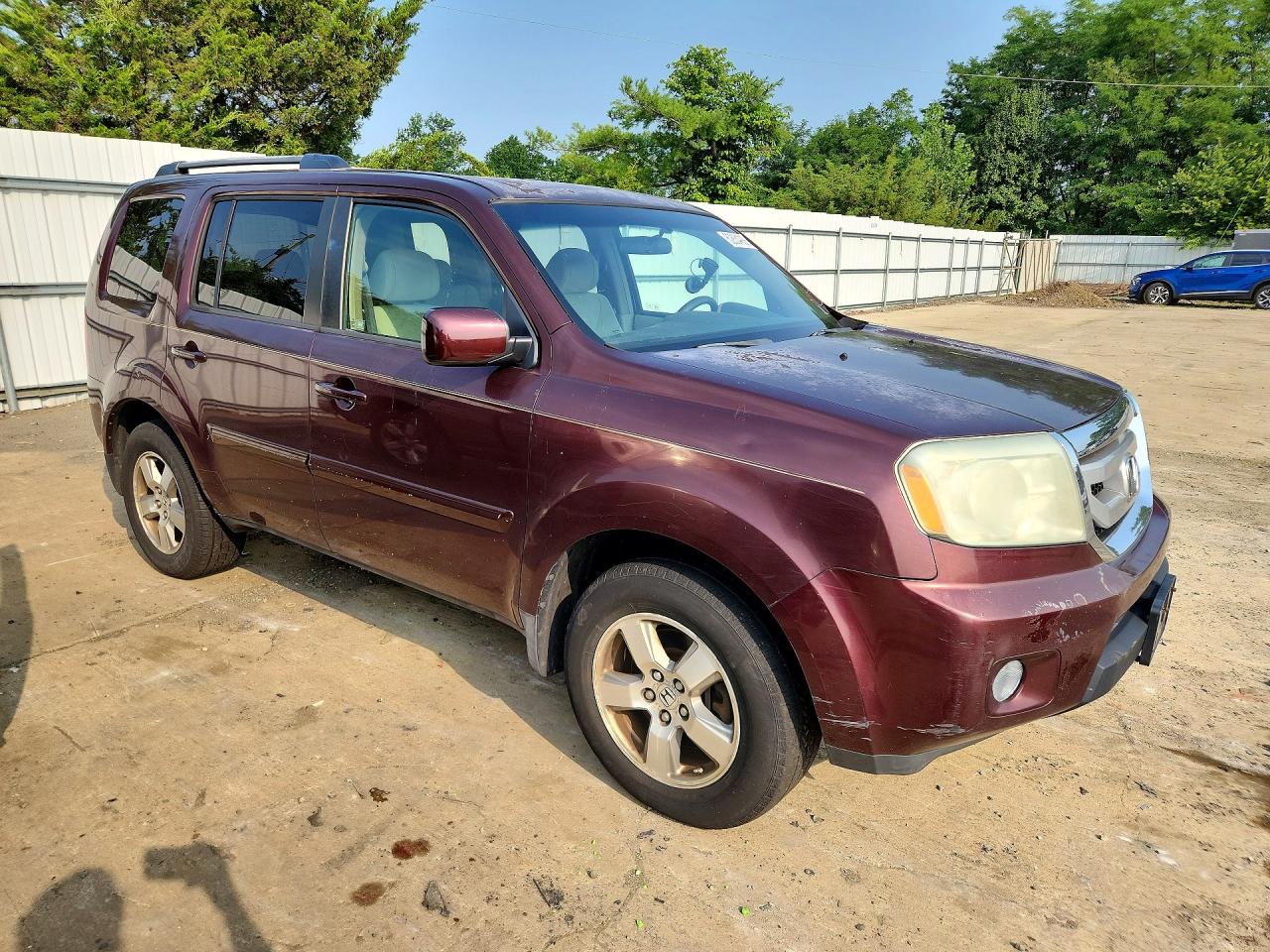 2009 Honda Pilot Ex Red vin: 5FNYF48459B010912