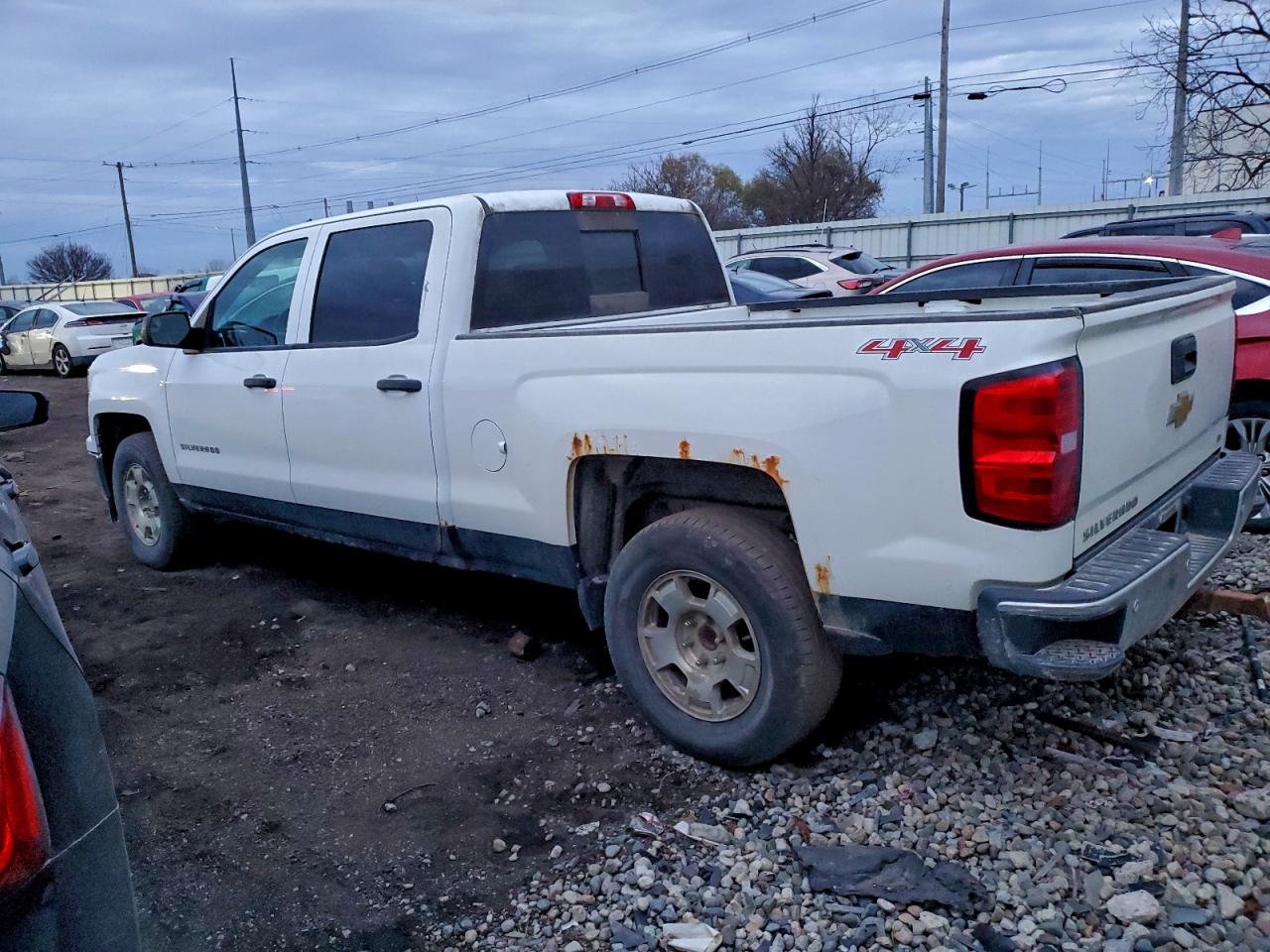 2014 Chevrolet Silverado K1500 Lt Белый vin: 3GCUKREC3EG203051