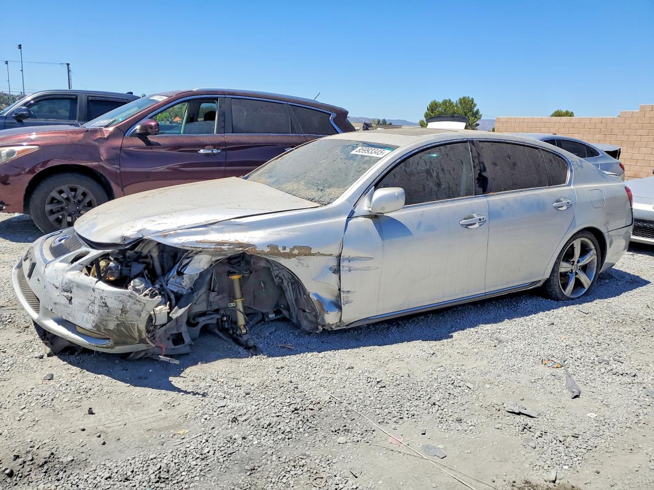 2006 Lexus Gs 430 Silver vin: JTHBN96S265013589