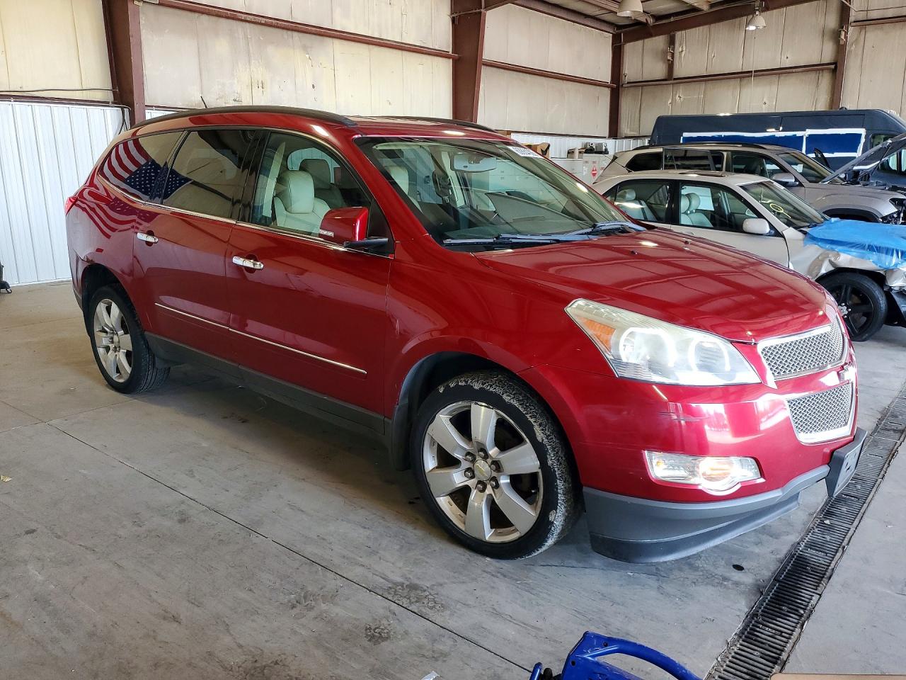 2012 Chevrolet Traverse Ltz Burgundy vin: 1GNKVLED7CJ277922