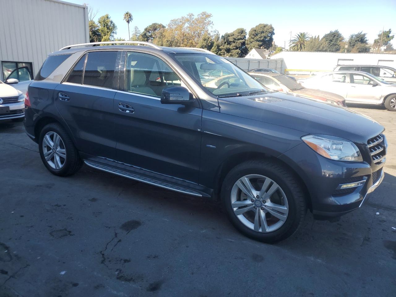 2012 Mercedes-benz Ml 350 4matic Charcoal vin: 4JGDA5HB9CA020162