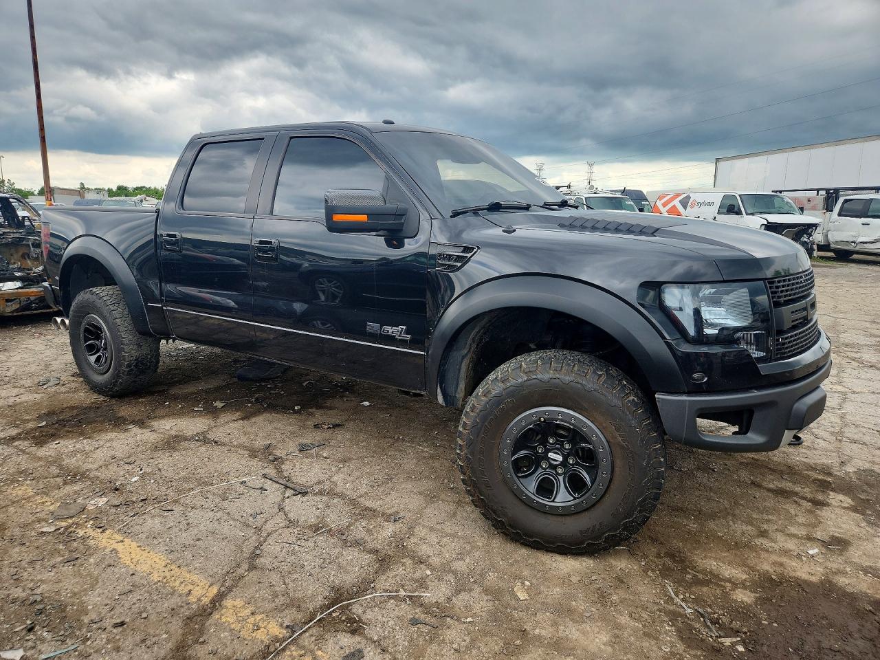 2012 Ford F150 Svt Raptor Black vin: 1FTFW1R63CFC64840