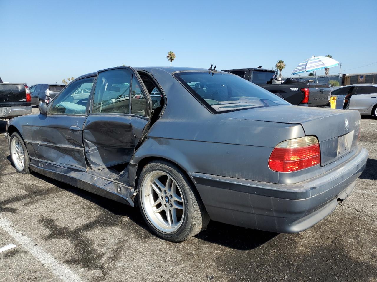 2001 Bmw 740 Il   Gray vin: WBAGH83411DP33945