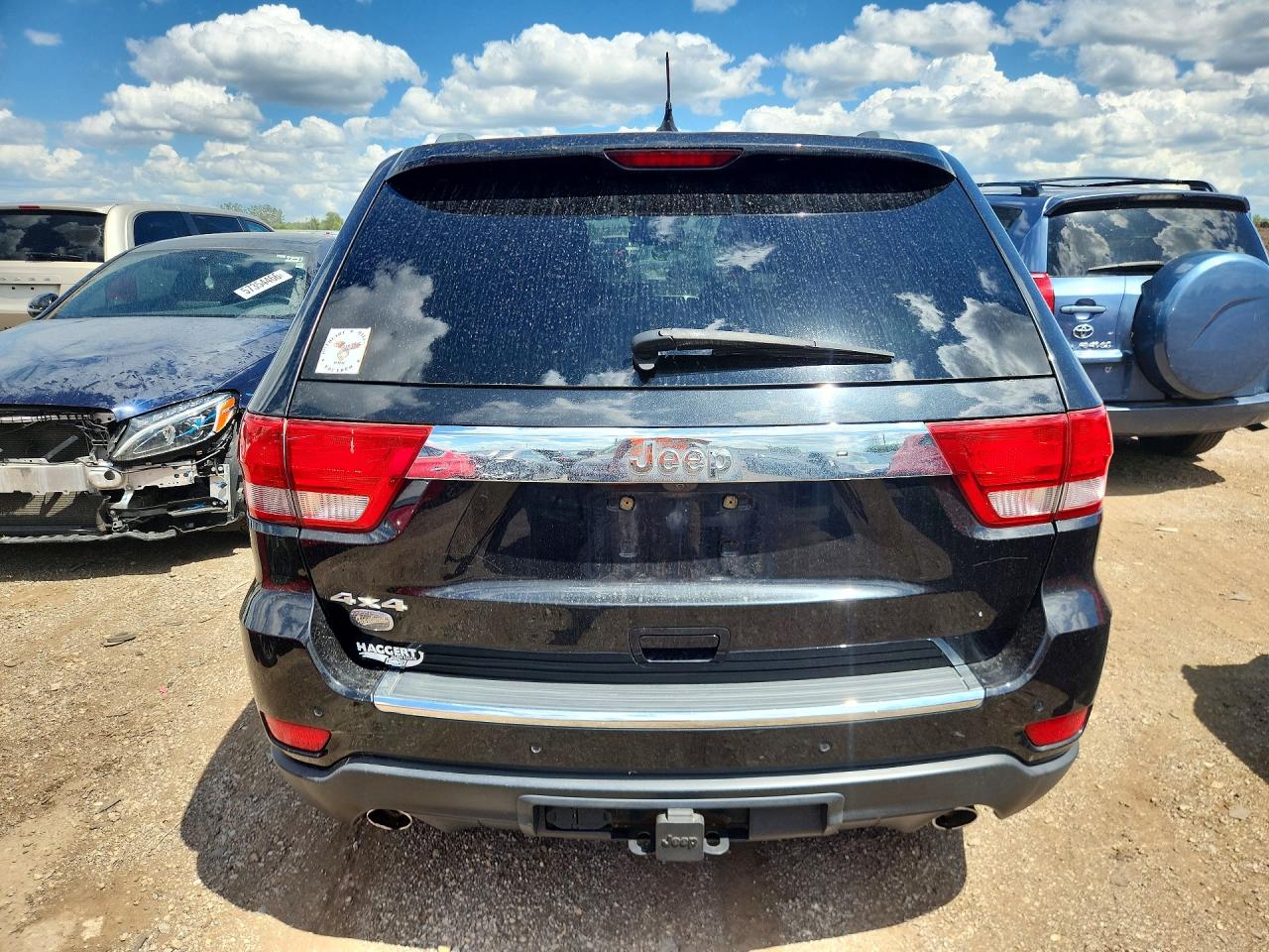 2012 Jeep Grand Cherokee Overland Black vin: 1C4RJFCT6CC141610
