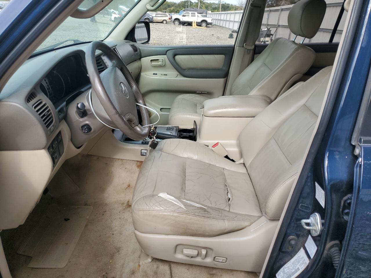 2003 Toyota Land Cruiser Blue vin: JTEHT05J232044467