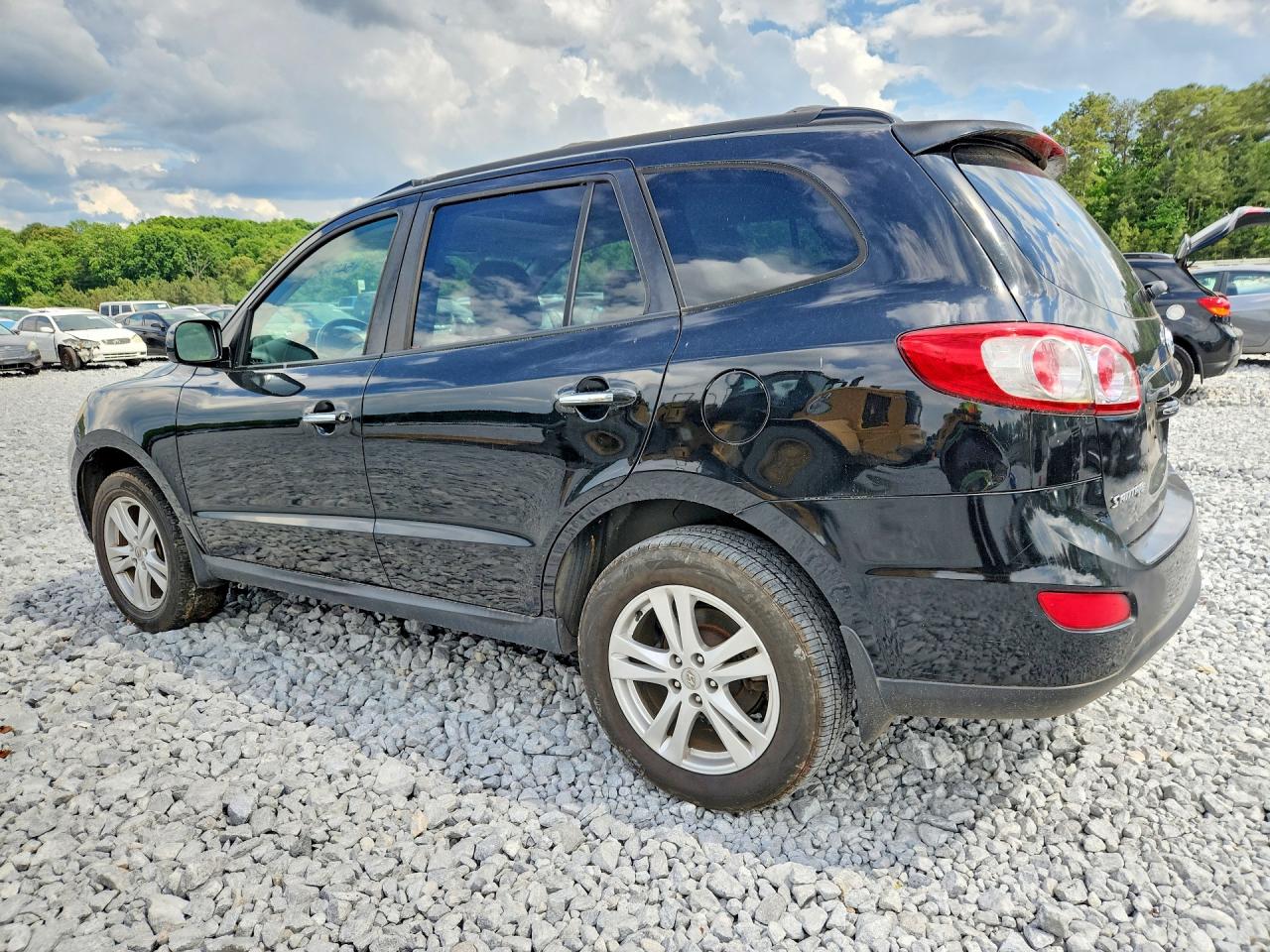 2012 Hyundai Santa Fe Limited Black vin: 5XYZK4AG7CG121336