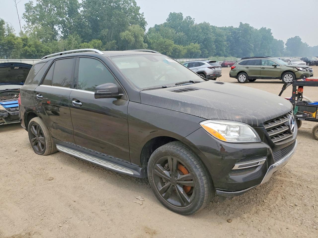 2014 Mercedes-benz Ml 350 4matic Black vin: 4JGDA5HB3EA415568