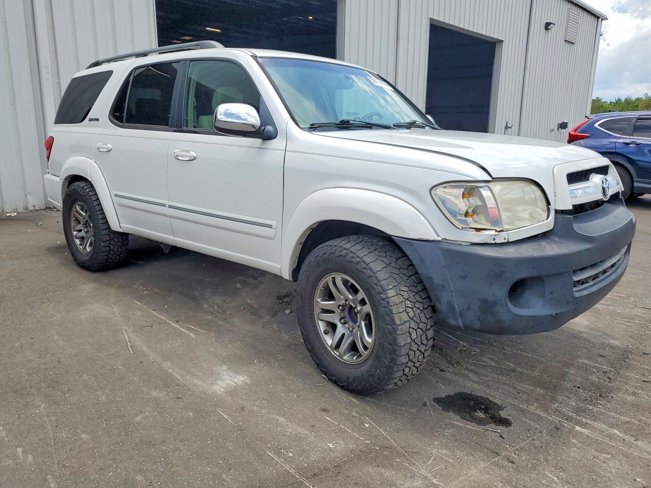 2007 Toyota Sequoia Limited Белый vin: 5TDZT38A87S286829