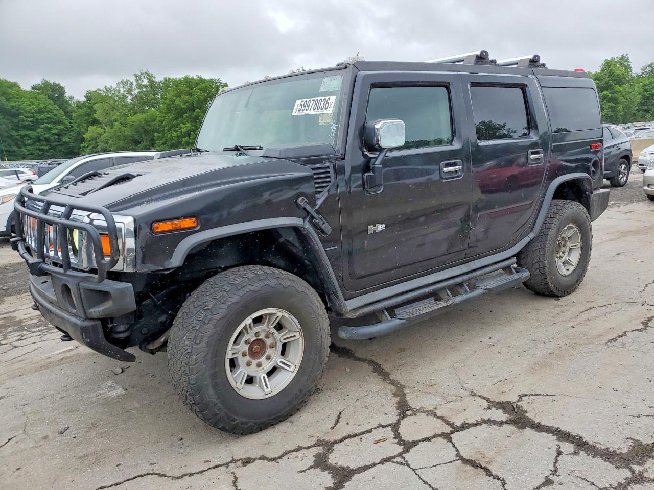 2003 Hummer H2 Black vin: 5GRGN23U83H118537