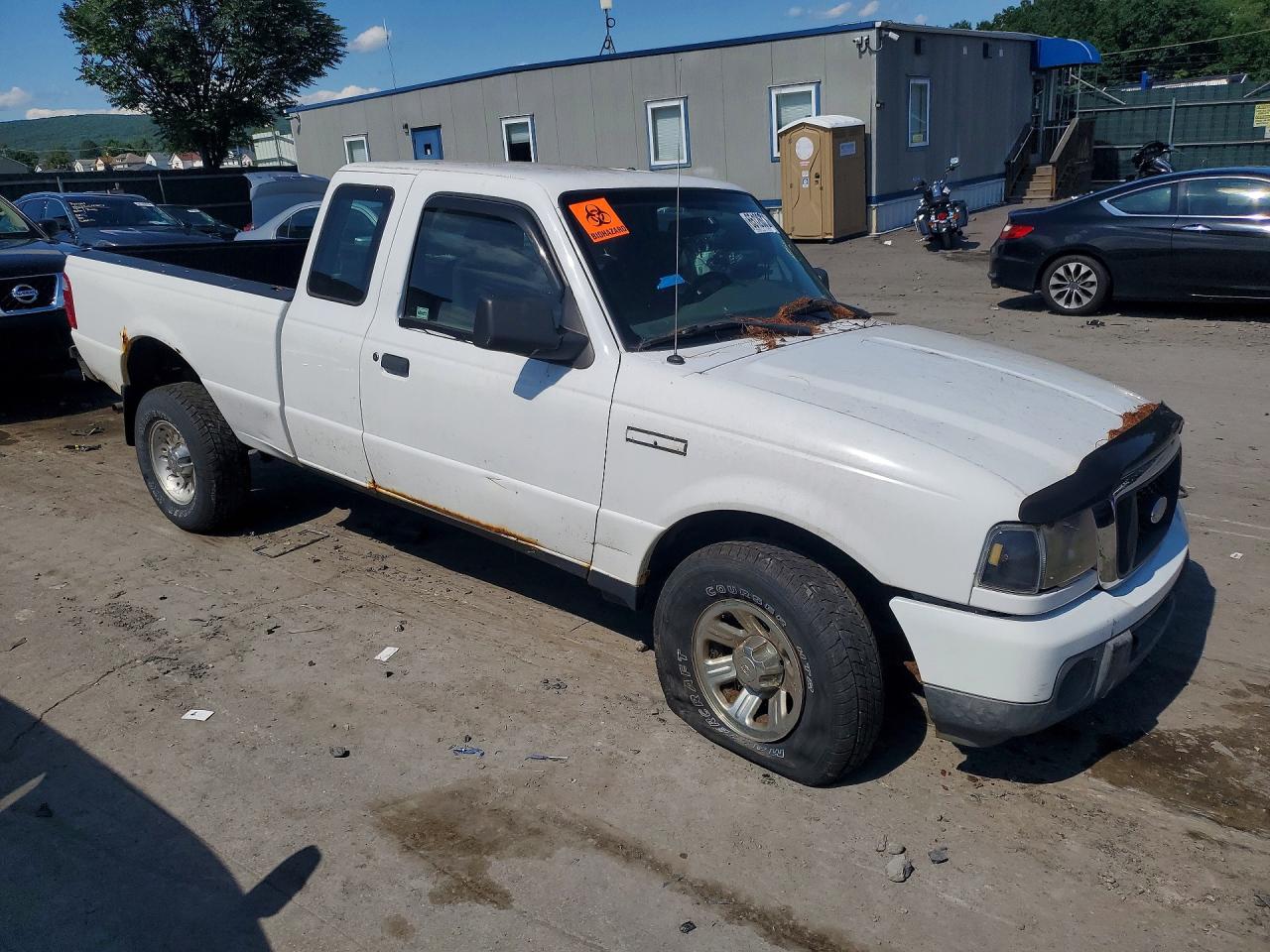 2009 Ford Ranger Super Cab White vin: 1FTZR15E09PA42454