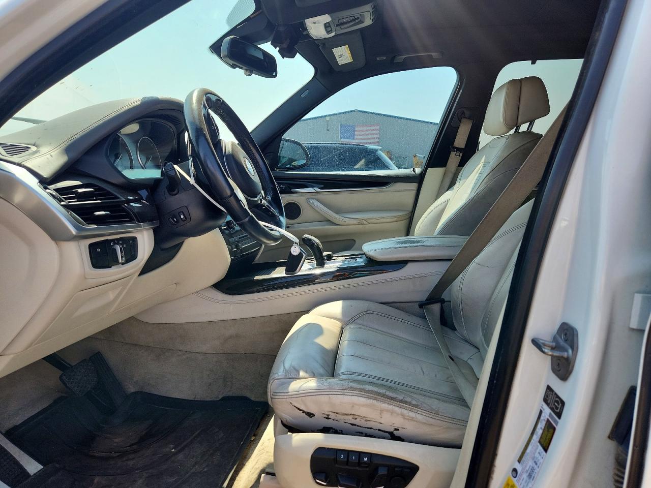 2014 Bmw X5 Xdrive50i White vin: 5UXKR6C55E0J73012