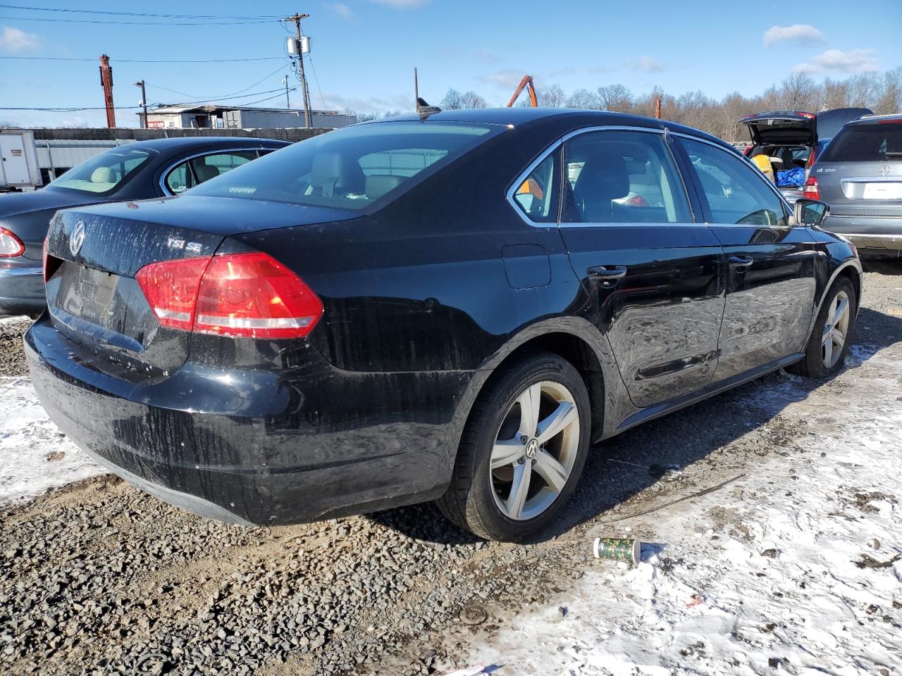 2014 Volkswagen Passat Se Black vin: 1VWBT7A32EC100167