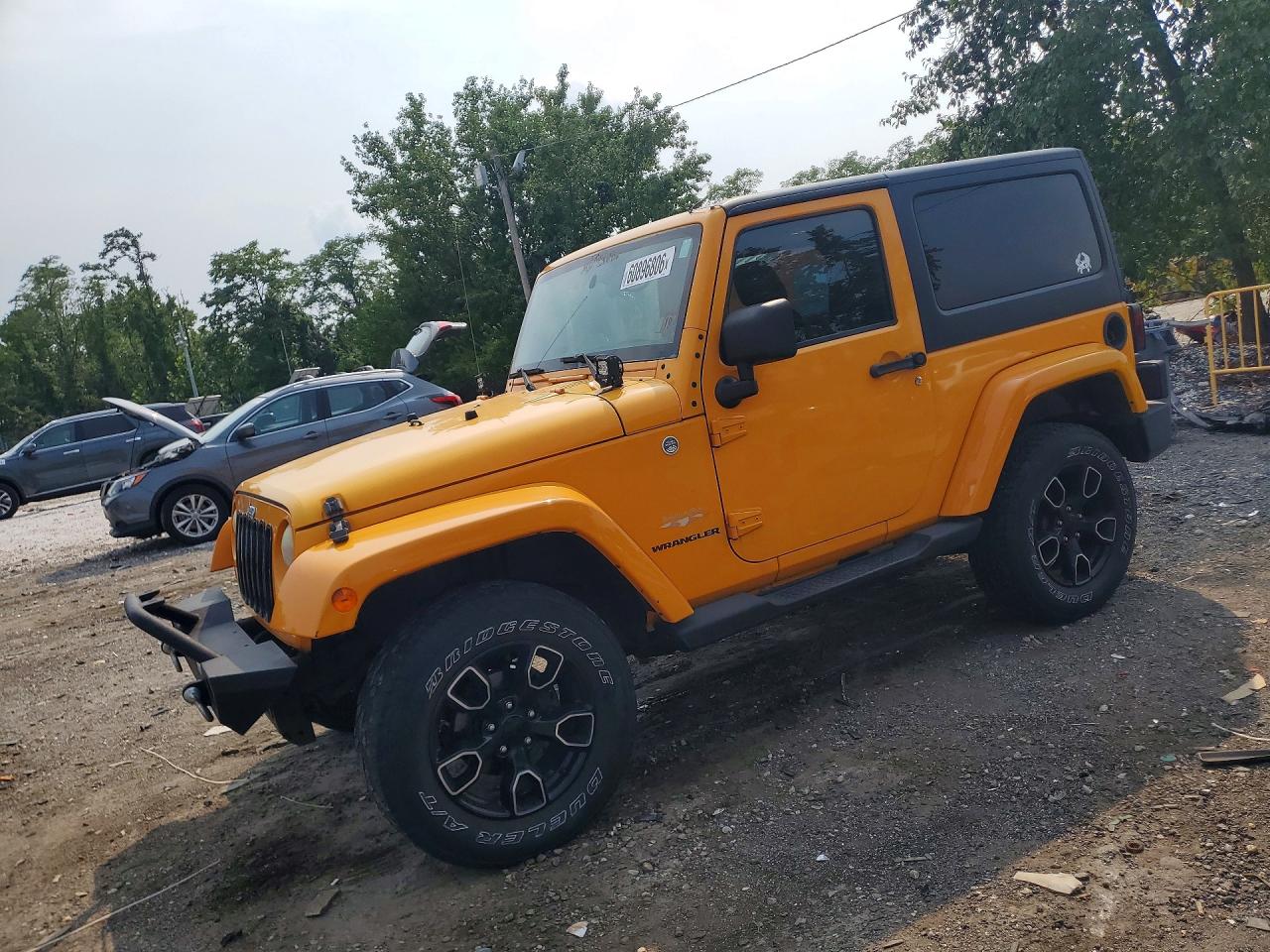 2012 Jeep Wrangler Sahara Оранжевый vin: 1C4AJWBG2CL152864