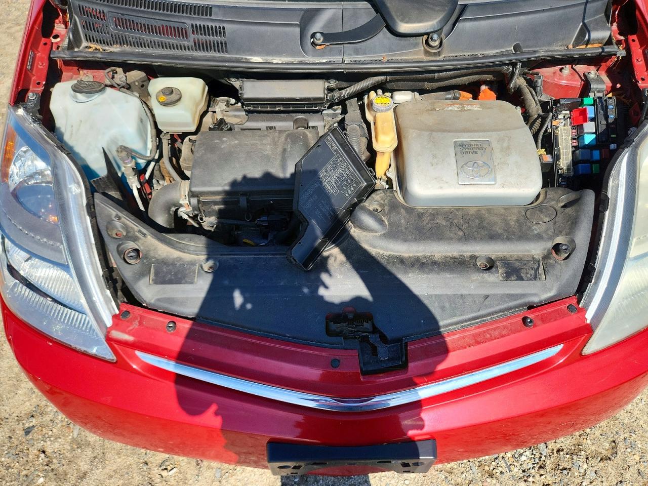 2008 Toyota Prius Red vin: JTDKB20U683348168