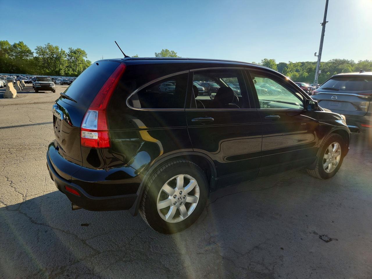 2008 Honda Cr-v Black vin: JHLRE48518C078722
