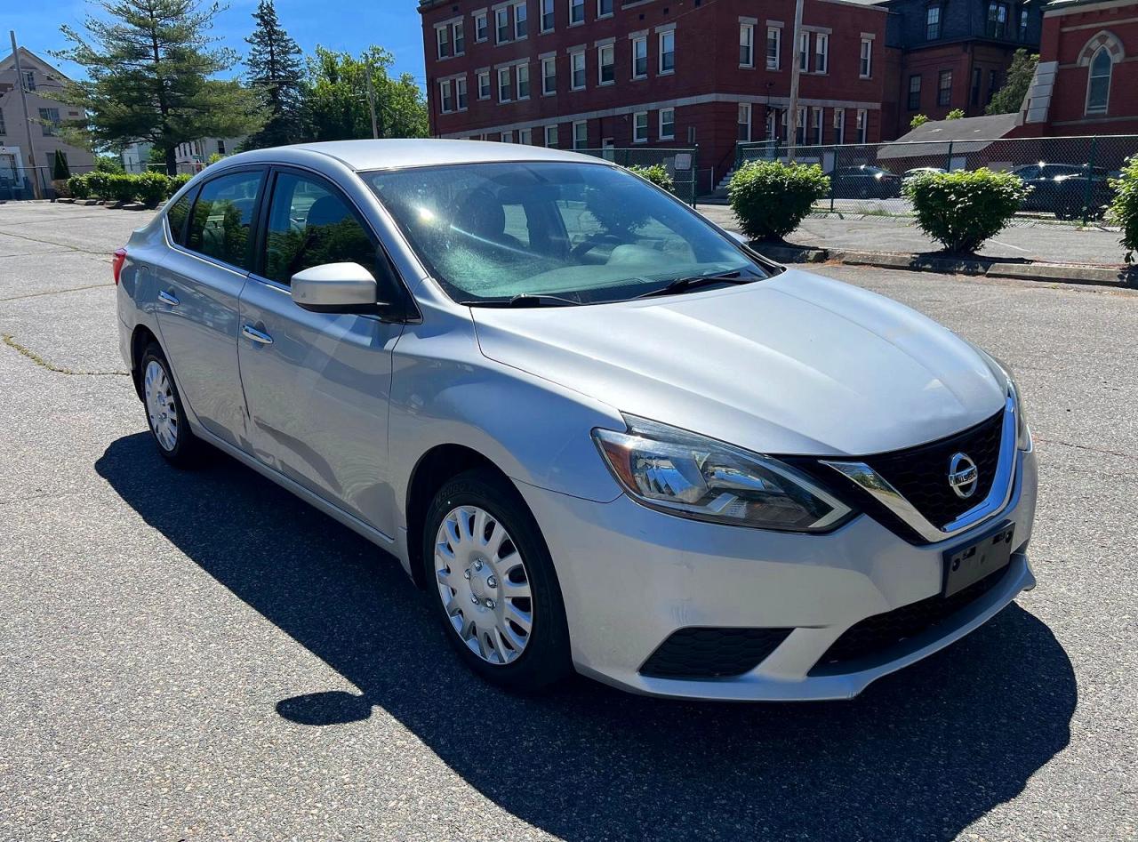 2019 Nissan Sentra S Серебряный vin: 3N1AB7AP0KY443070