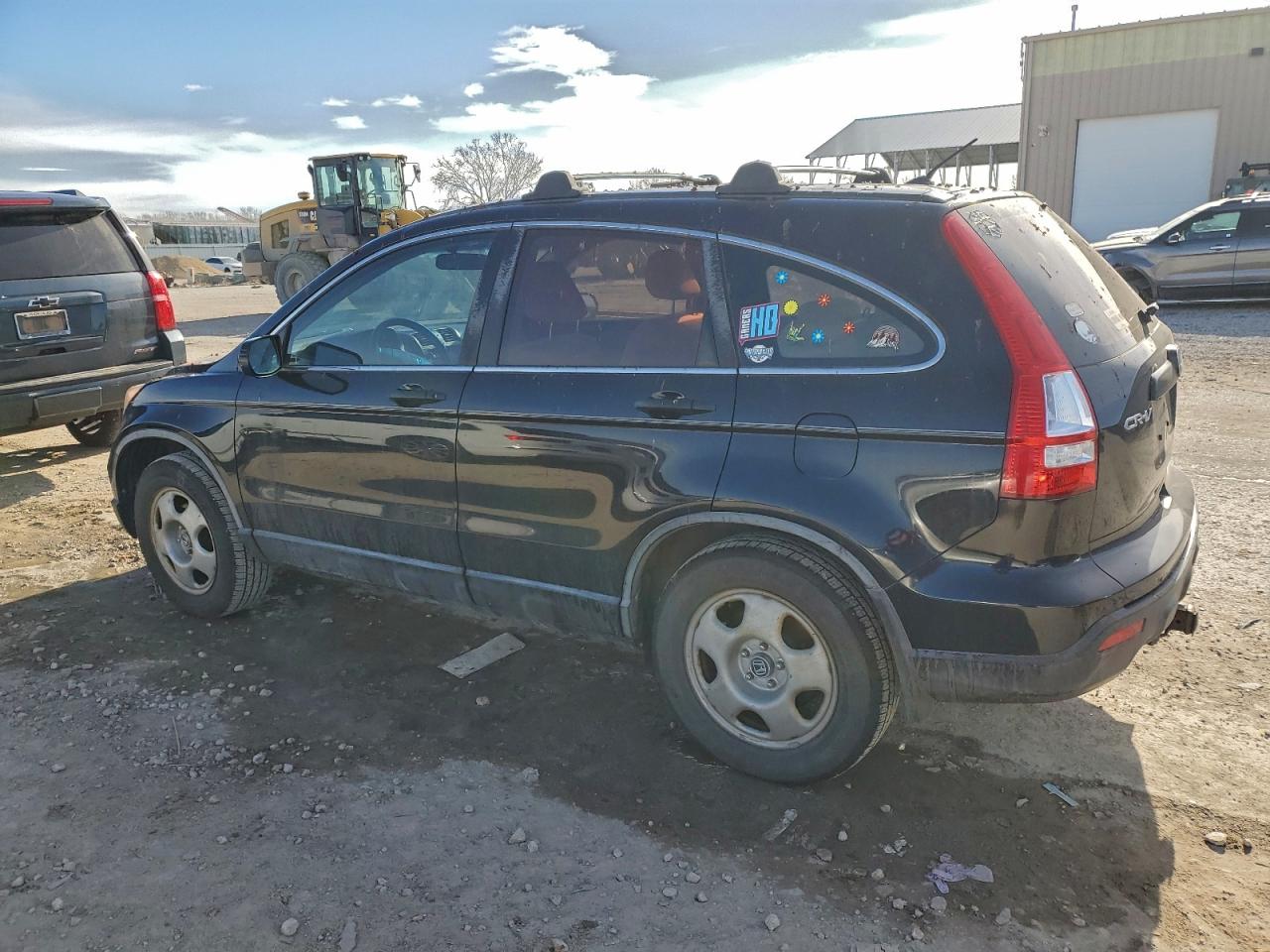2008 Honda Cr-v Lx Black vin: JHLRE483X8C075414