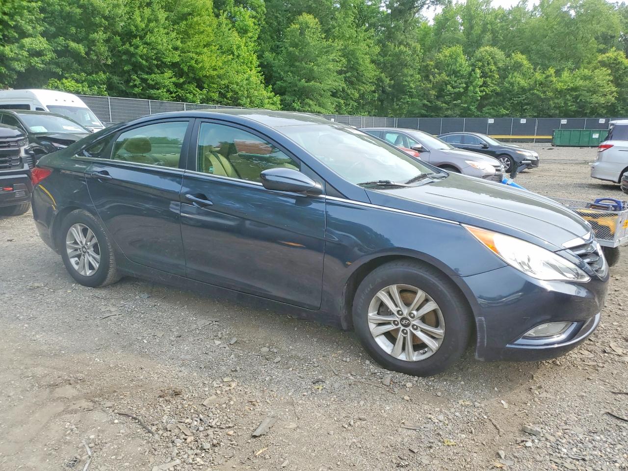 2013 Hyundai Sonata Gls Blue vin: 5NPEB4AC0DH784902
