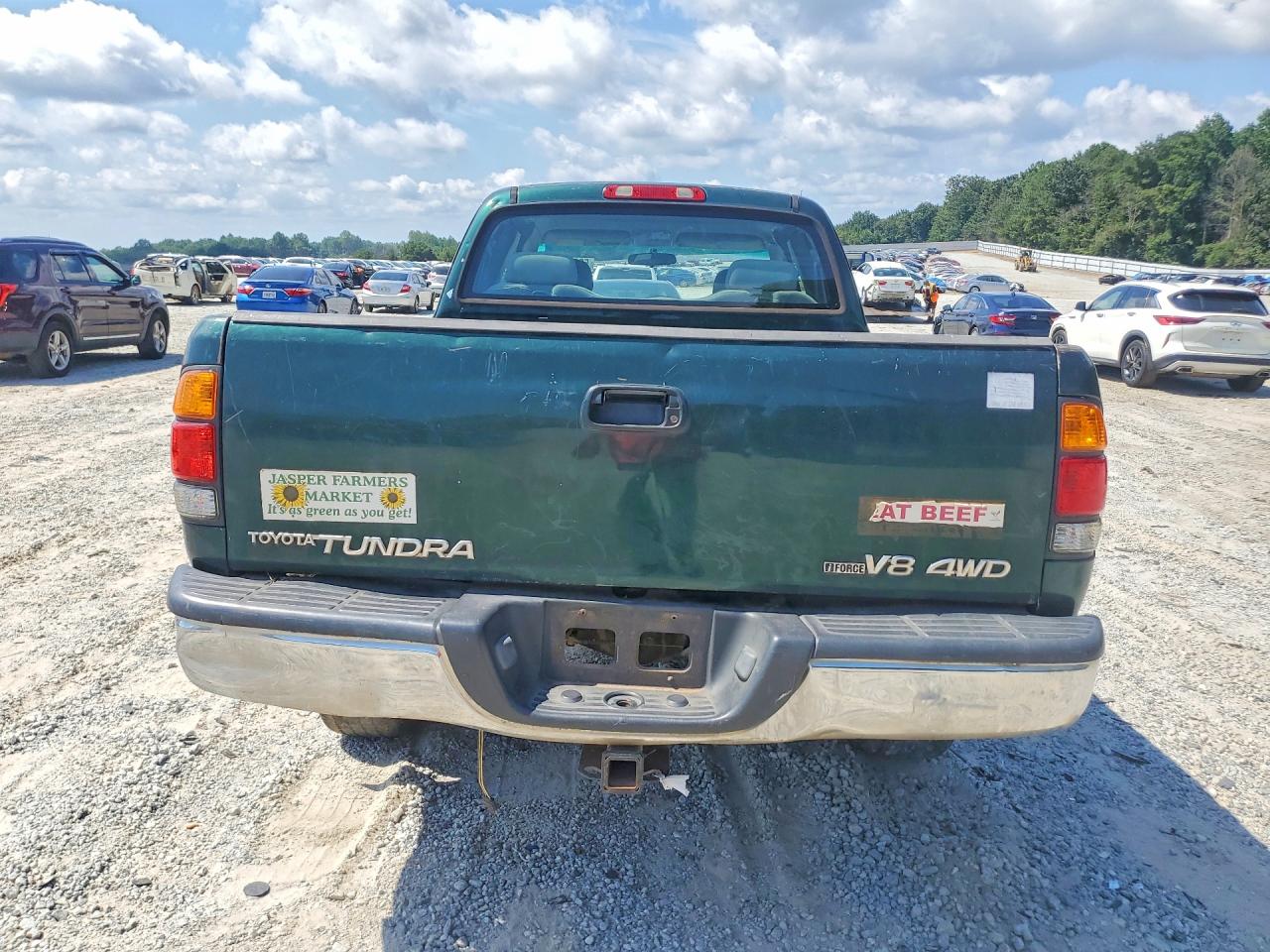 2002 Toyota Tundra Sr5 V8 Green vin: 5TBBT44132S327401