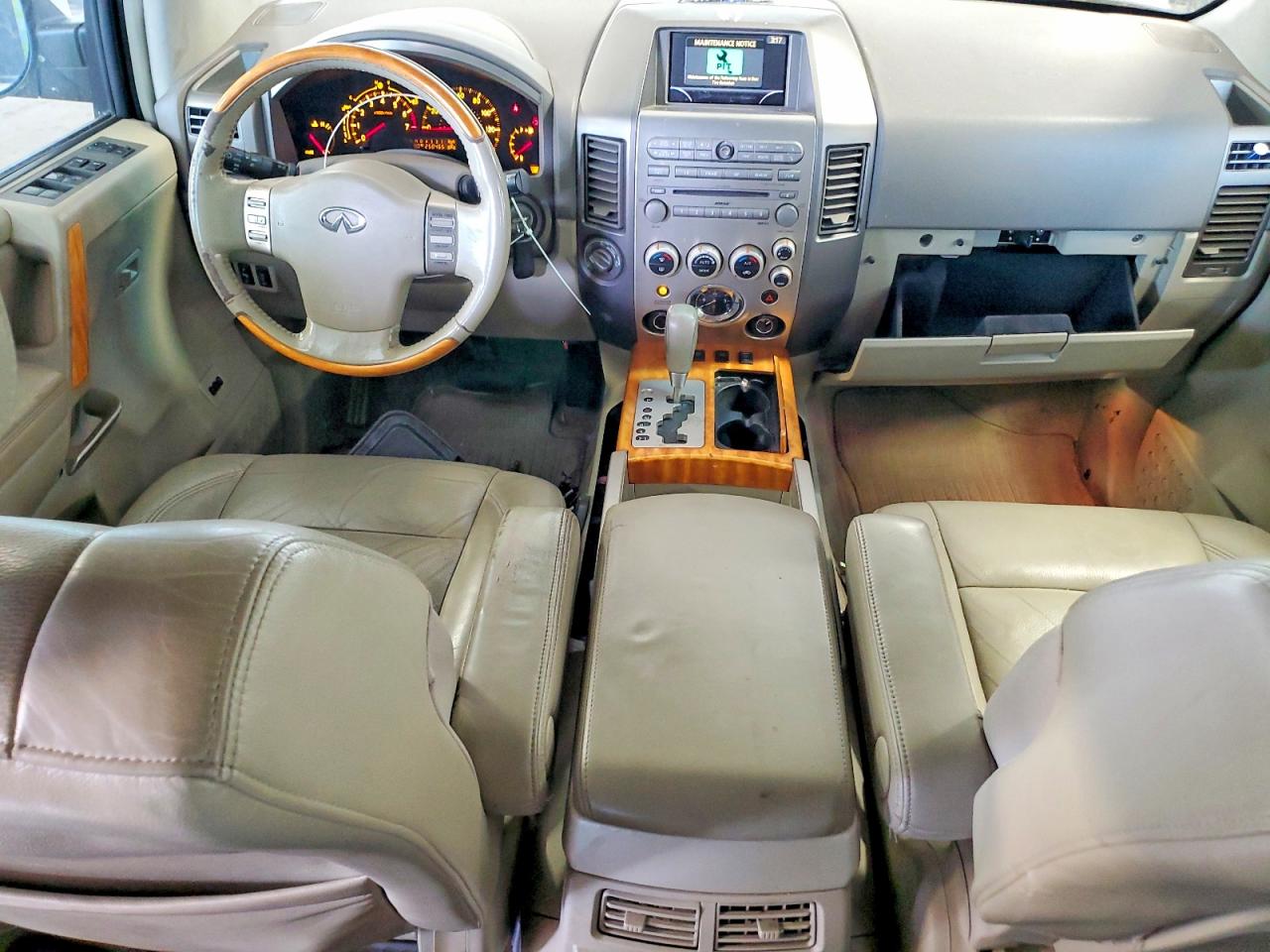 2005 Infiniti Qx56 Base White vin: 5N3AA08CX5N812922