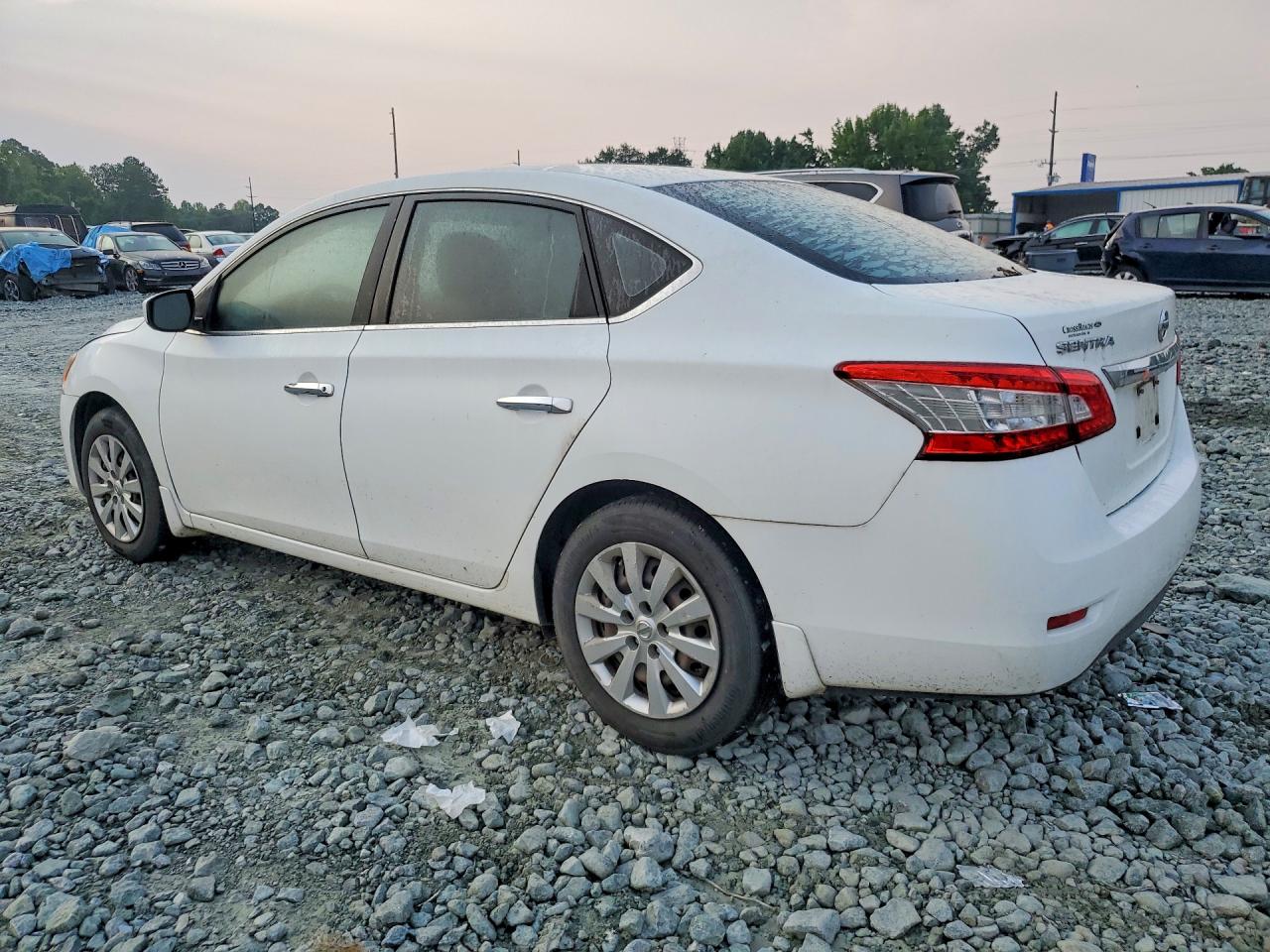 2015 Nissan Sentra S White vin: 3N1AB7AP2FY321669