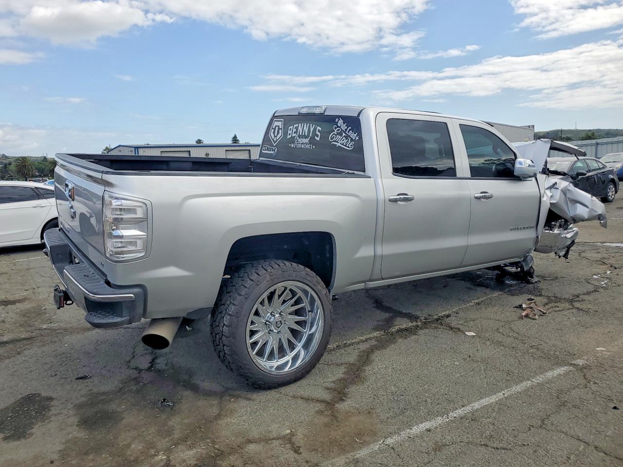 2014 Chevrolet Silverado K1500 Lt Silver vin: 3GCUKREC1EG226571