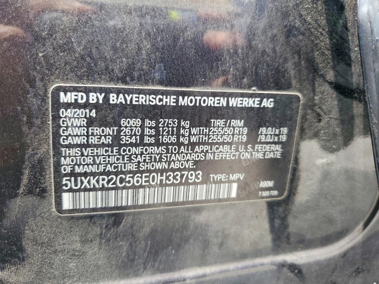 2014 Bmw X5 Sdrive35i Black vin: 5UXKR2C56E0H33793