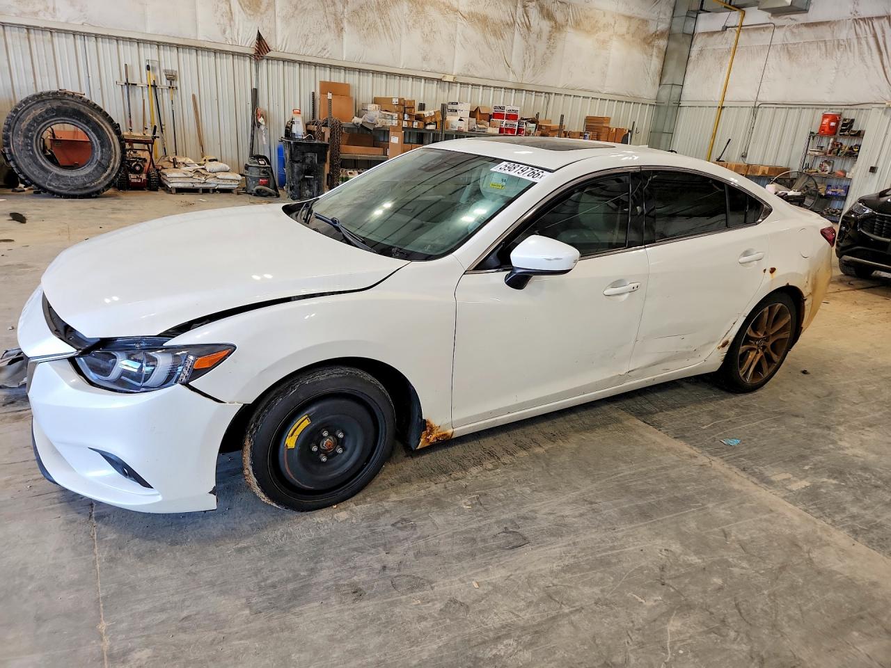 2014 Mazda 6 Grand Touring White vin: JM1GJ1W52E1106729