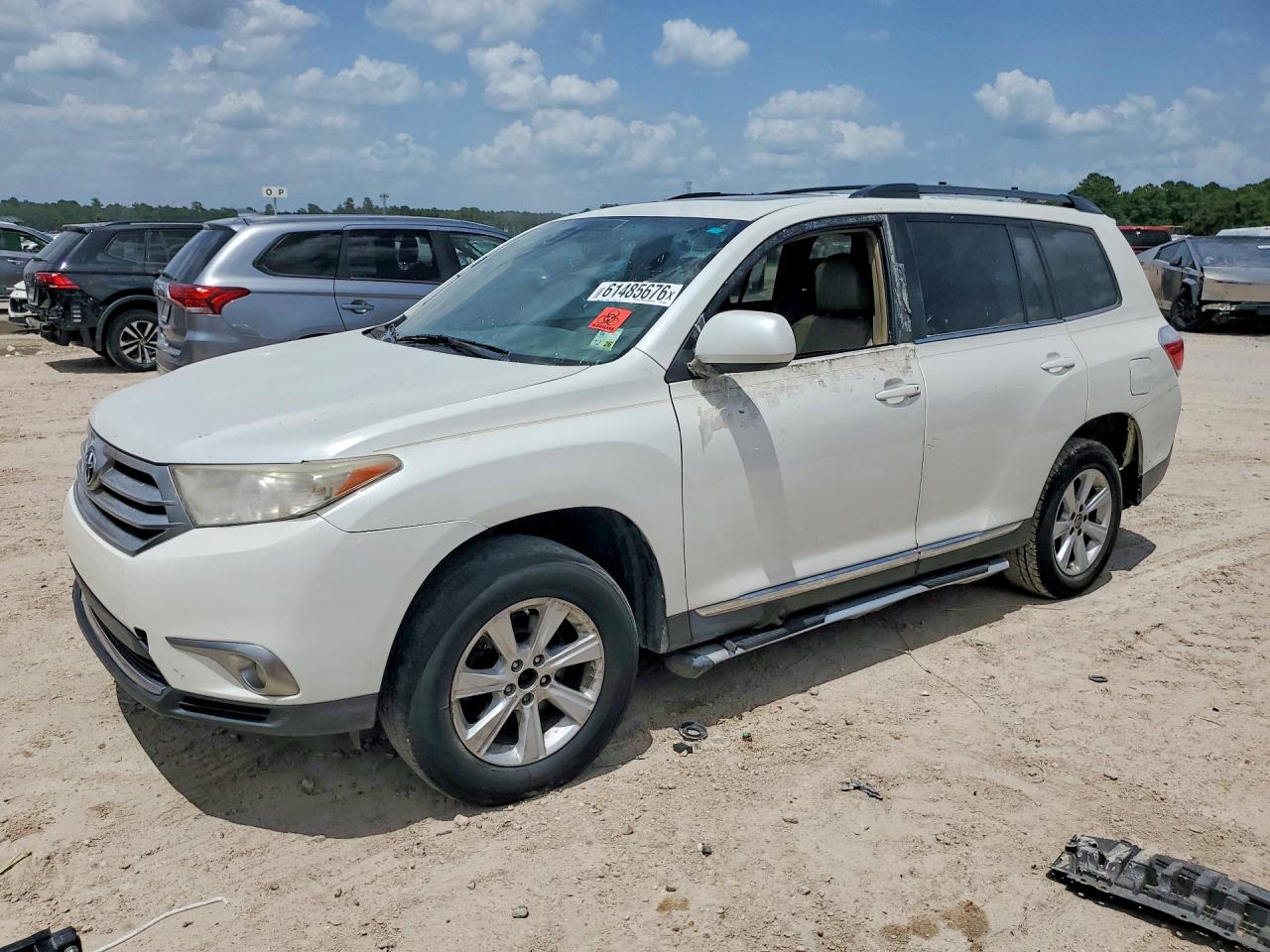 2012 Toyota Highlander Se White vin: 5TDZK3EH2CS069310