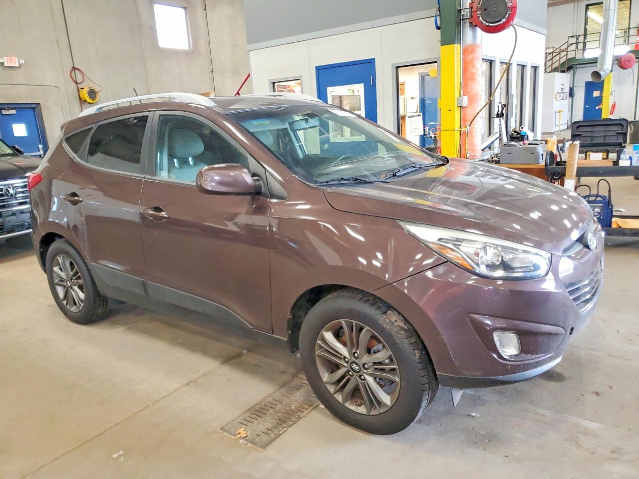 2014 Hyundai Tucson Se Brown vin: KM8JUCAG8EU898123