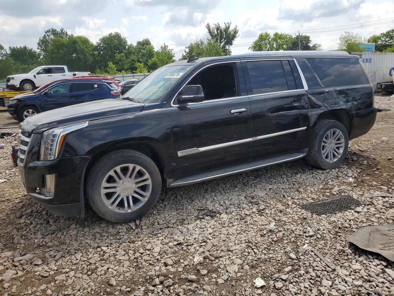 2015 Cadillac Escalade Esv Black vin: 1GYS4RKJXFR590620