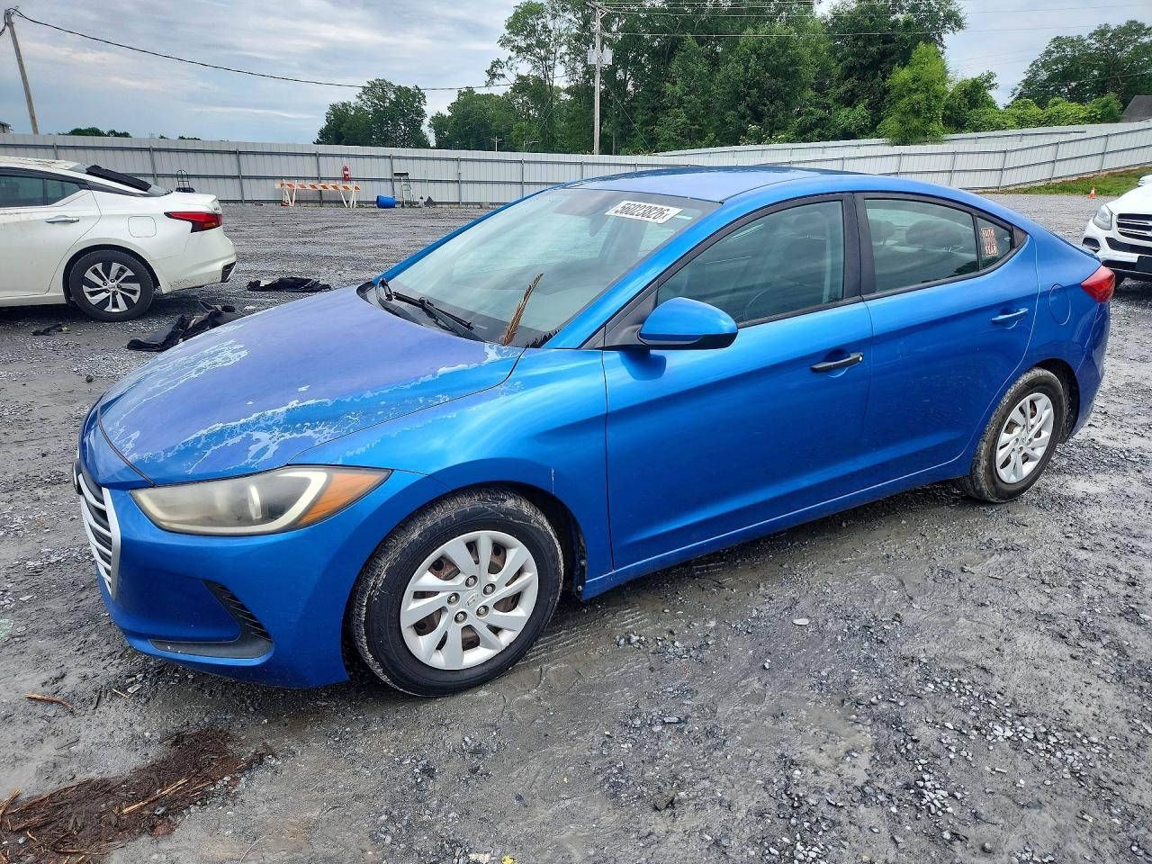 2017 Hyundai Elantra Se Blue vin: 5NPD74LF6HH111316