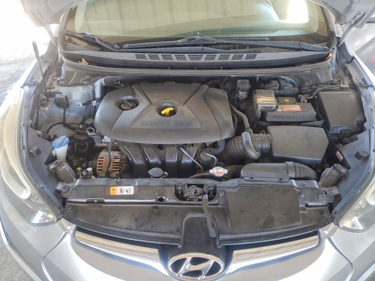 2015 Hyundai Elantra Se Gray vin: 5NPDH4AE7FH549301