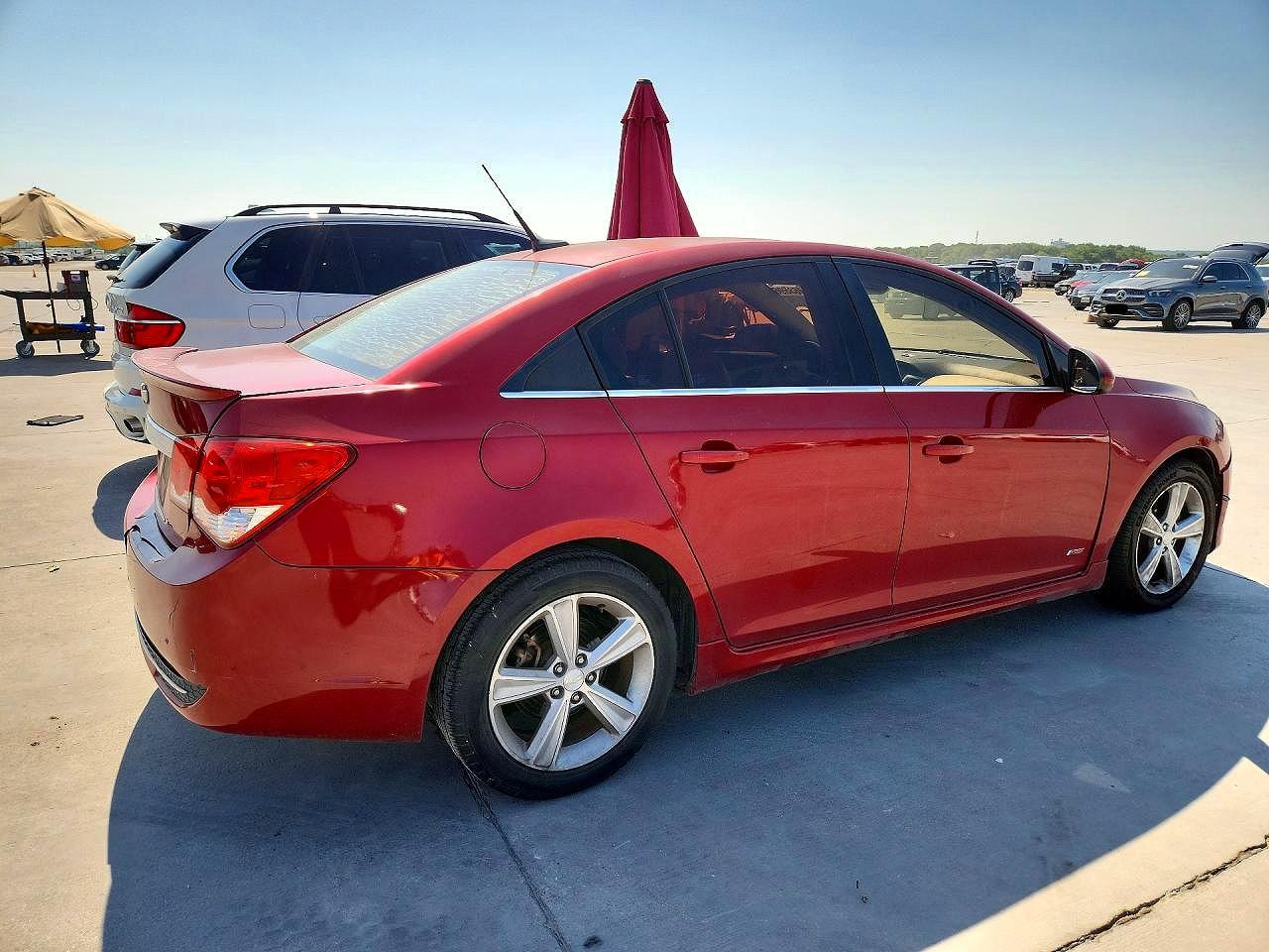 2014 Chevrolet Cruze Lt Red vin: 1G1PE5SB6E7300256