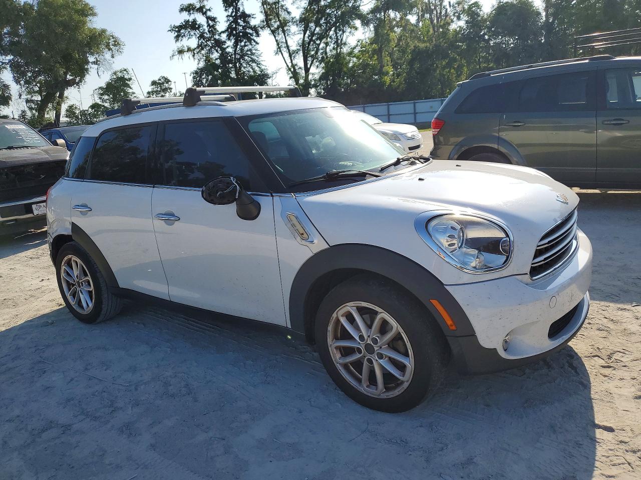 2015 Mini Cooper Countryman White vin: WMWZB3C59FWR44473