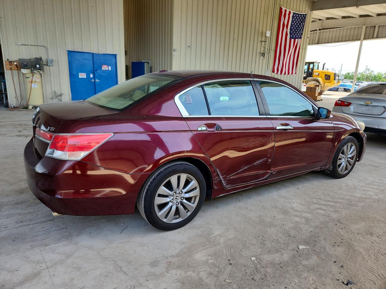 2011 Honda Accord Exl Burgundy vin: 1HGCP3F8XBA021797