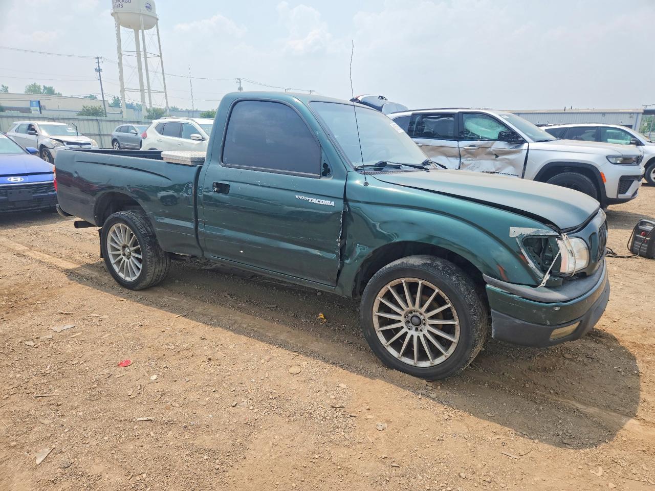 2001 Toyota Tacoma Base Green vin: 5TENL42N91Z879352