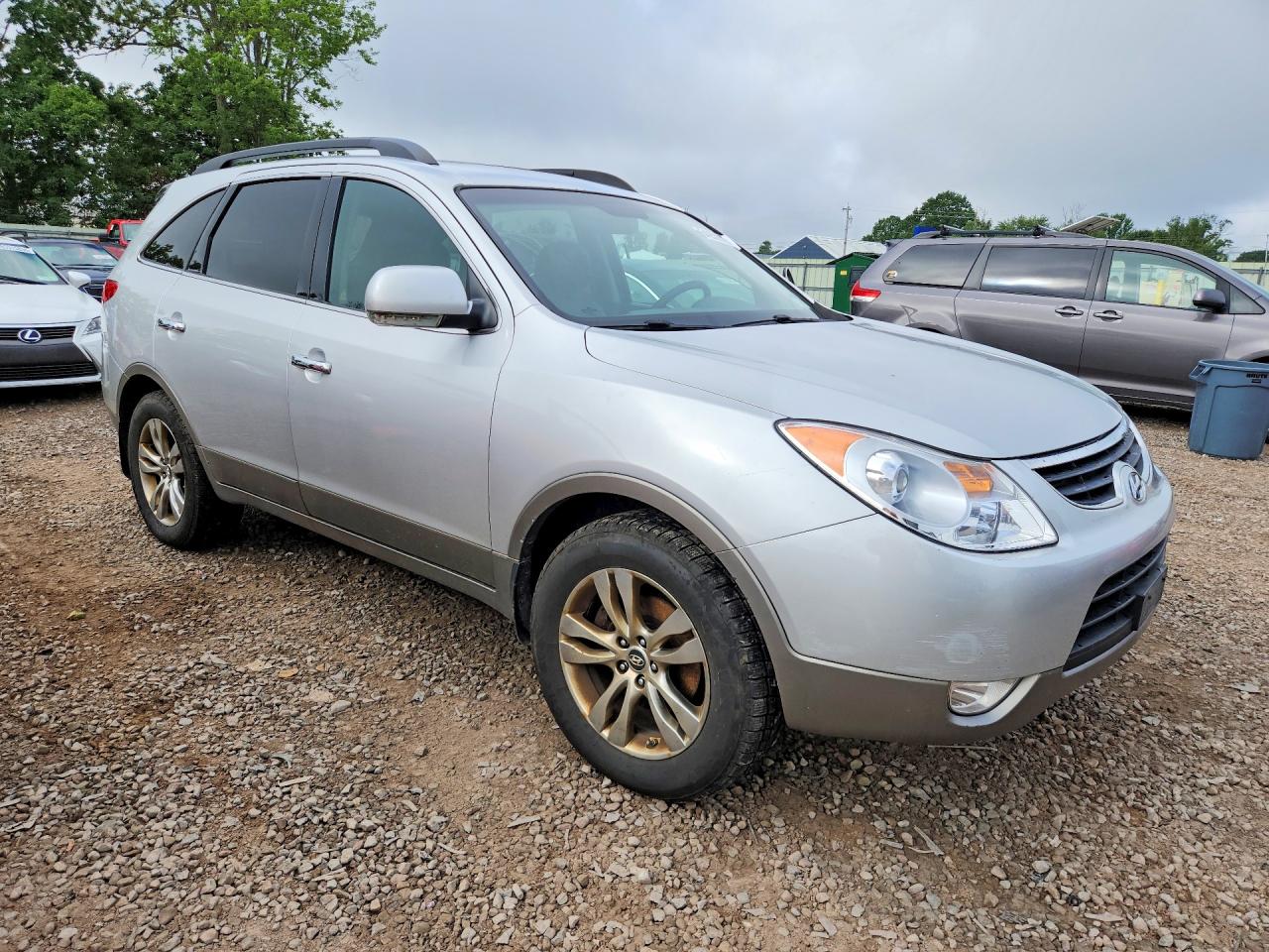 2012 Hyundai Veracruz Limited Silver vin: KM8NUDCC3CU200872