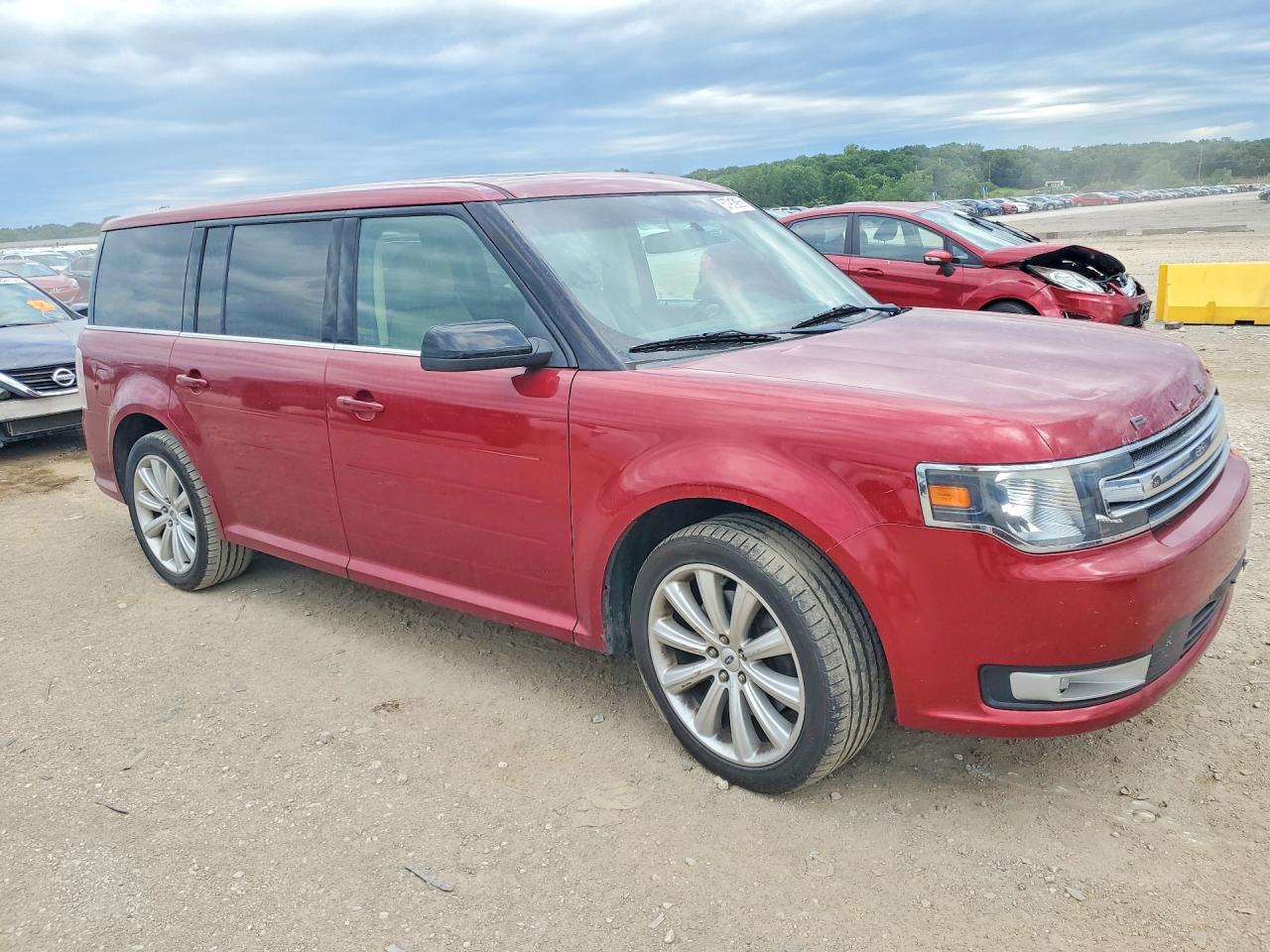 2013 Ford Flex Sel Red vin: 2FMGK5C86DBD32242