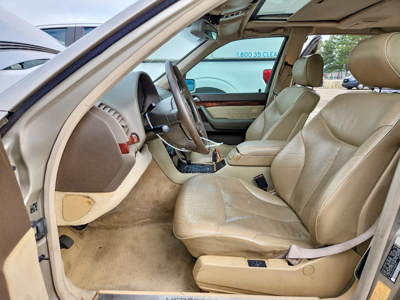 1997 Mercedes-benz S 420 Beige vin: WDBGA43G4VA352073