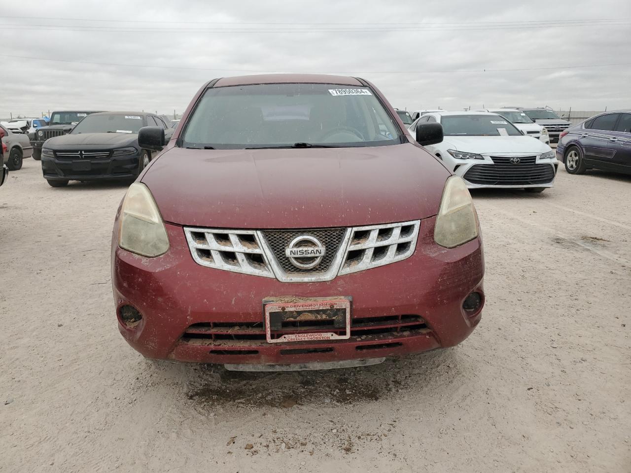 2011 Nissan Rogue S Red vin: JN8AS5MT5BW157852