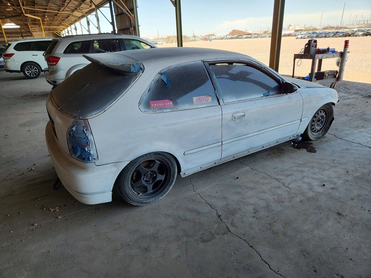 1996 Honda Civic Dx White vin: 2HGEJ6347TH122733