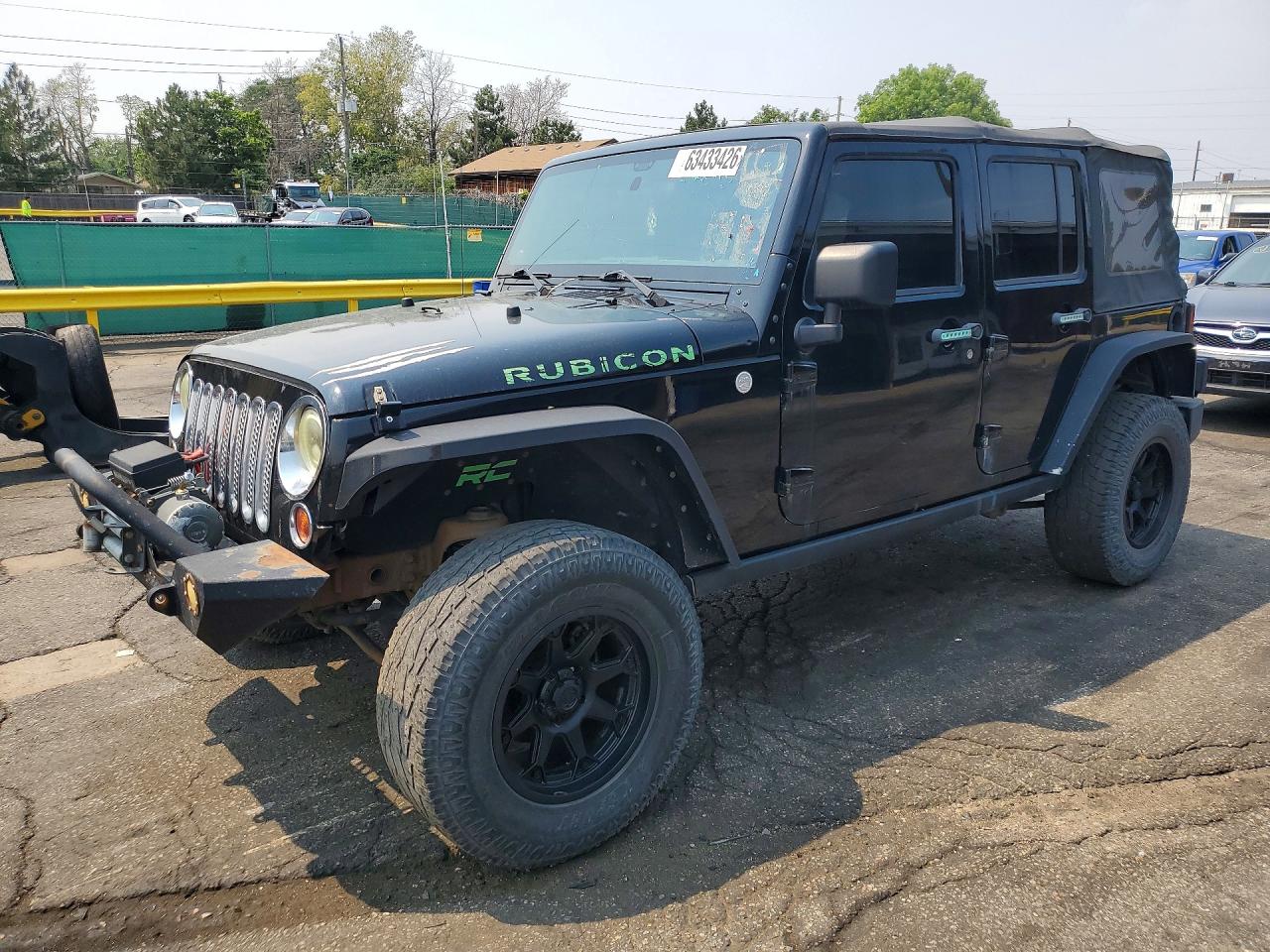 2011 Jeep Wrangler Unlimited Rubicon Black vin: 1J4HA6H10BL502437