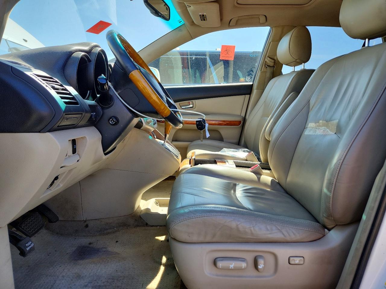 2007 Lexus Rx 400h White vin: JTJHW31U772033142